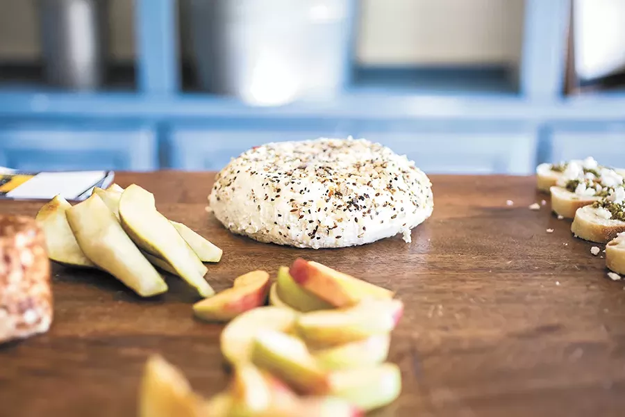 The lavender spice chevre cheese is just one of the cheeses you can taste at Chattaroy’s open creamery this weekend. - ADAM MILLER