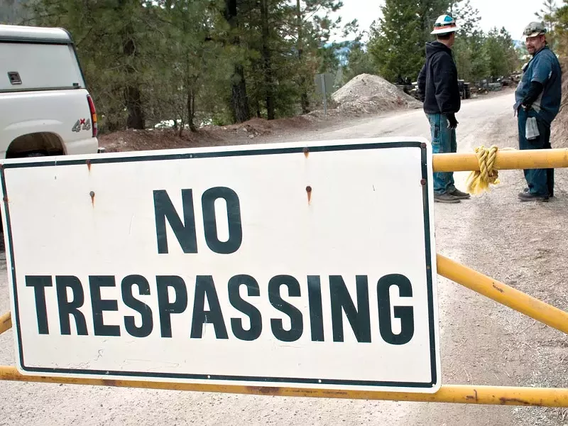 The road to the Lucky Friday mine, where Larry “Peter” Marek was trapped on April 15. - AMY HUNTER