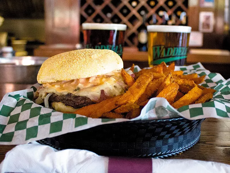The Rube Waddell, accompanied by a beer, of course, is a favorite at Waddell\'s. - NICK GRAUERT
