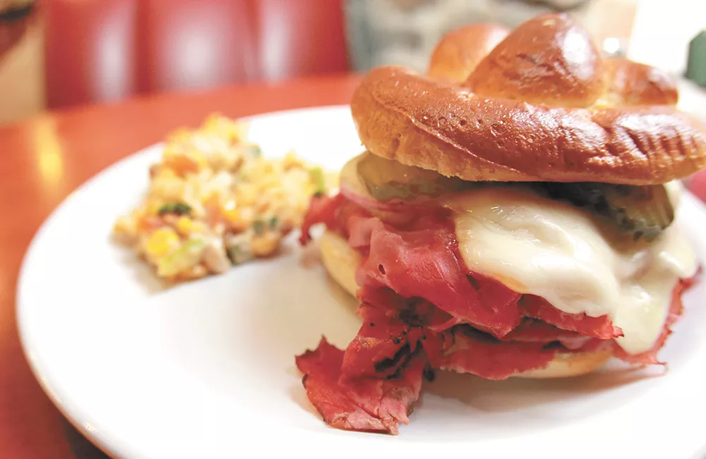 The sandwiches at Brooklyn Deli are still the main draw, but you can't ignore their lounge. - YOUNG KWAK