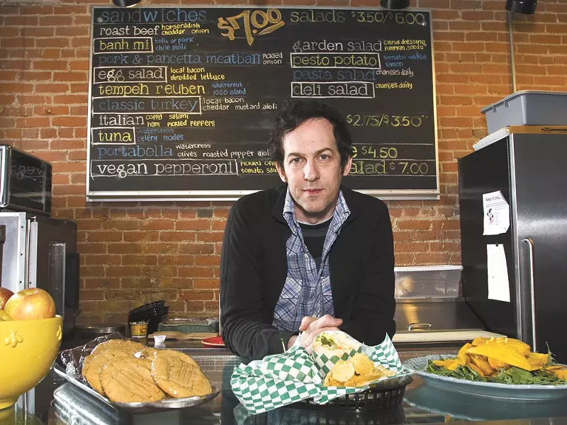 Tony Brown, along with his mother, Marta, opened Stella\\\'s Cafe last week. - JEFF FERGUSON