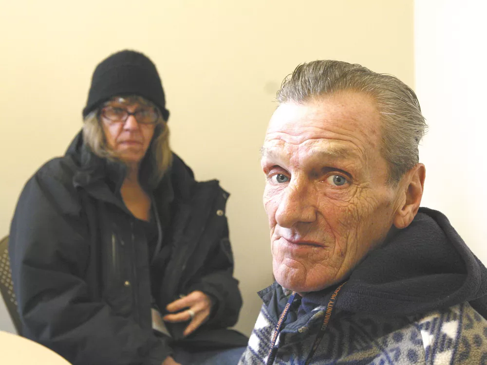 Tony Welliver, who is homeless, prepares to give a speech at a memorial service on Friday honoring the homeless who have died this year. - MARSHALL E. PETERSON, JR.