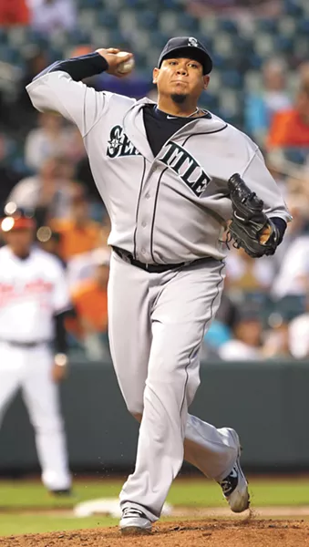 Two high-profile targets: Seahawks owner Paul Allen and pitcher Felix Hernandez - KEITH ALLISON