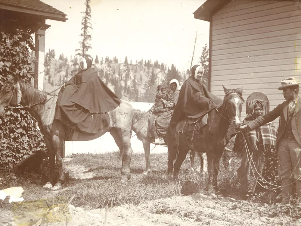 Two Sisters of Providence set out to collect funds for Sacred Heart from Silver Valley miners. - COURTESY OF PROVIDENCE ARCHIVES; SEATTLE, WASH.