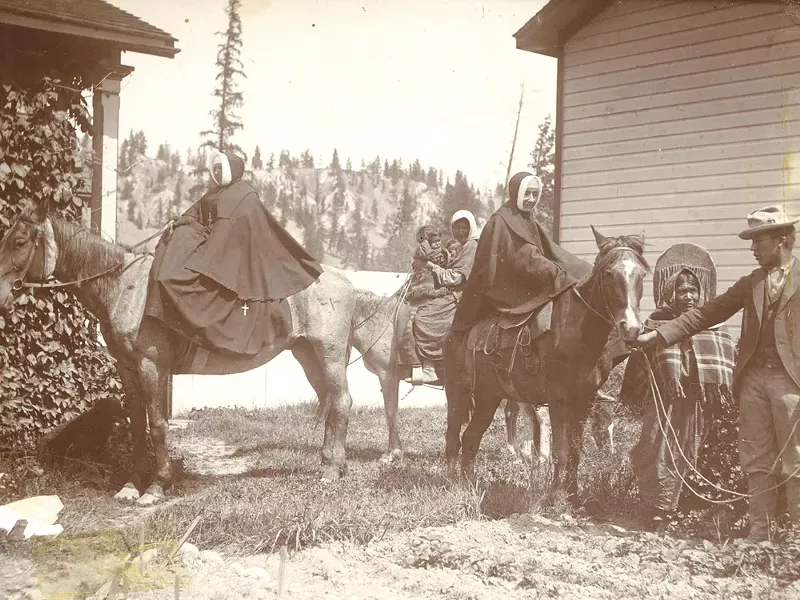 Two Sisters of Providence set out to collect funds for Sacred Heart from Silver Valley miners. - COURTESY OF PROVIDENCE ARCHIVES; SEATTLE, WASH.