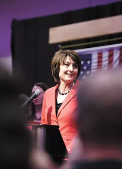 Cathy McMorris Rodgers says she has no reason not to believe the women who have accused Donald Trump of sexual harrassment. - YOUNG KWAK
