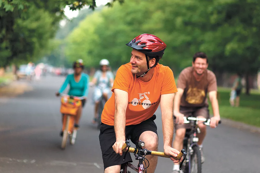 On June 21, Spokane Summer Parkways will close down four miles of streets between Manito and Comstock to make way for human-powered transportation and activities. - YOUNG KWAK