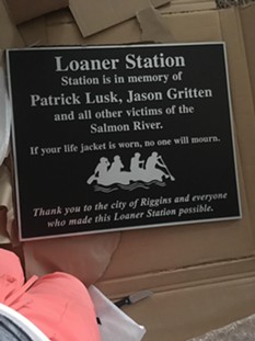 New lifejacket loaner station to memorialize two Coeur d'Alene men who drowned in Salmon River