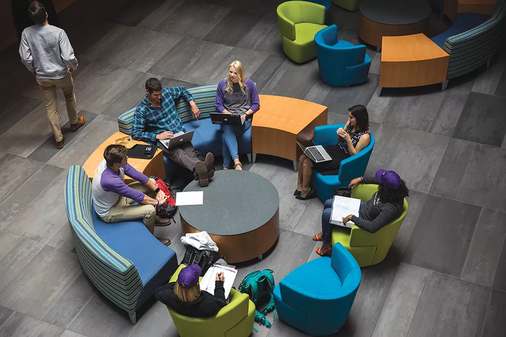 University of Washington medical students collaborate at the Hemmingson Center on the Gonzaga University campus. - UNIVERSITY OF WASHINGTON PHOTO
