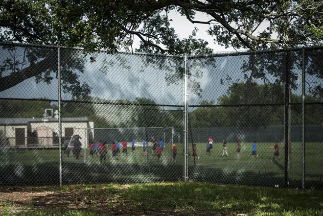 Unaccompanied migrant children at a shelter in Houston, Aug. 14, 2018. - MARIAN CARRASQUERO/THE NEW YORK TIMES