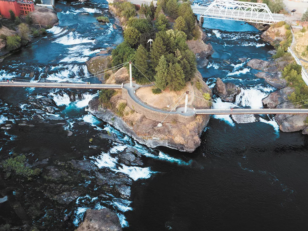 The city continues to deal with a legacy of PCB contamination in the Spokane River. - JAMES NISBET PHOTO