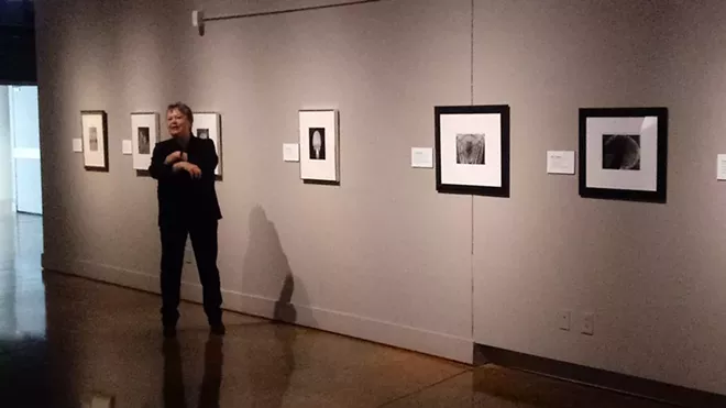 Mary Street Alinder, Ansel Adams' chief assistant the last five years of the photographer's life, at the MAC Wednesday. She'll speak at the museum Thursday night. - DAN NAILEN PHOTO