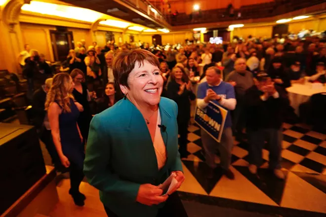 Democrat Lisa Brown brought the biggest challenge yet to Rep. Cathy McMorris Rodgers, but fell short tonight. - YOUNG KWAK
