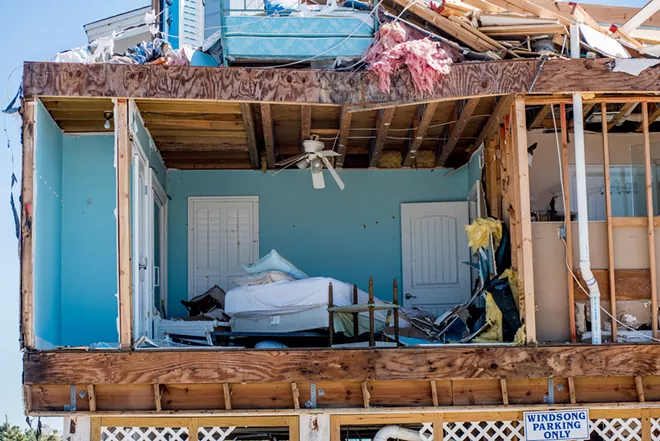 Damage in the aftermath of Hurricane Michael in Mexico Beach, Fla., Oct. 13, 2018. By the end of this century, some parts of the world could face as many as six climate-related crises at the same time, researchers have concluded. - JOHNNY MILANO/THE NEW YORK TIMES