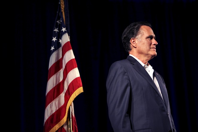 Mitt Romney at a rally in Raleigh, N.C., Oct. 29, 2014. - TRAVIS DOVE/THE NEW YORK TIMES