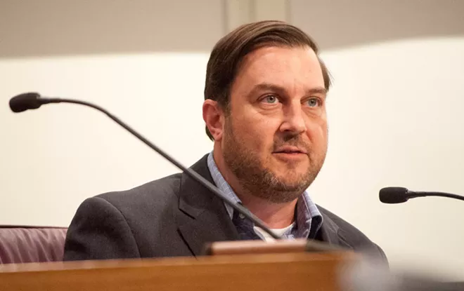 Spokane City Council President Ben Stuckart raises the possibility of taxing gun sales, similar to Seattle. - DANIEL WALTERS PHOTO
