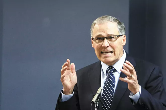 It's not just climate change, higher education and orcas: Jay Inslee is making health care reform a big priority in 2019. - YOUNG KWAK