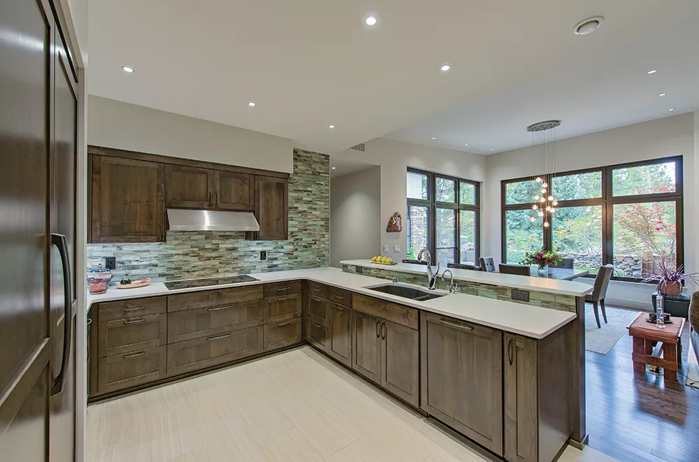 A passive house can be constructed in any architectural style; this South Hill home is a modern contemporary with plenty of natural light. - DON HAMILTON PHOTO