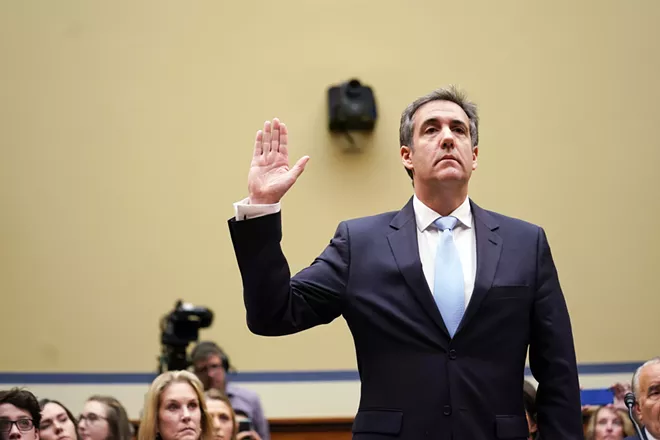 Michael Cohen, President Donald Trump's former personal lawyer, is sworn in to testify before the House Oversight and Reform Committee on Capitol Hill, in Washington, Feb. 27, 2019. - ERIN SCHAFF/THE NEW YORK TIMES