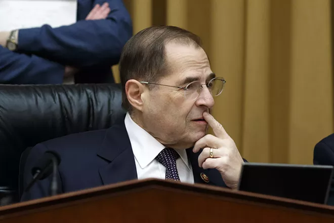 Rep. Jerrold Nadler (D-N.Y.), chairman of the House Judiciary Committee, ahead of a hearing on Capitol Hill in Washington, Feb. 6, 2019. Nadler said March 3 that he planned to request documents from more than 60 people with ties to President Donald Trump, his administration and his businesses, including the president’s eldest son, Donald Trump Jr., as part of the committee’s investigation of the president. - TOM BRENNER/THE NEW YORK TIMES