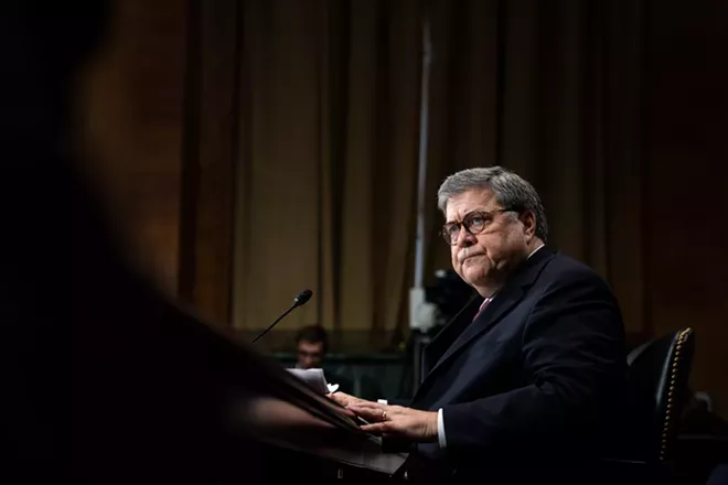 Attorney General William Barr testifies before the Senate Judiciary Committee, on Capitol Hill in Washington, May 1, 2019. The House Judiciary Committee will vote on May 6 to hold Barr in contempt of Congress, after the Justice Department appeared to miss a Monday deadline to negotiate the delivery of Robert Mueller’s full report, along with key evidence collected by the special counsel. - ERIN SCHAFF/THE NEW YORK TIMES