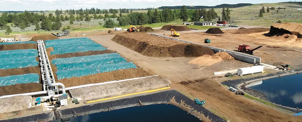 A third of Spokane's garbage could be composted at Barr-Tech's Lincoln County facility. - BARR-TECH PHOTO
