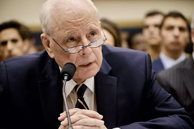John Dean, a former White House counsel who turned against President Richard Nixon during the Watergate affair, testifies during a House Judiciary Committee hearing on Capitol Hill in Washington, on June 10, 2019. The Justice Department, after weeks of tense negotiations, has agreed to provide Congress with key evidence collected by Mueller that could shed light on possible obstruction of justice and abuse of power by President Donald Trump, the committee said on June 10. - T.J. KIRKPATRICK/THE NEW YORK TIMES