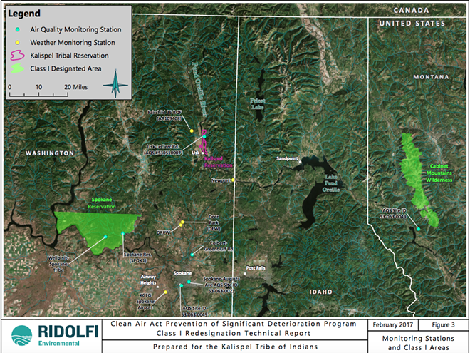 EPA grants strict air protection over Kalispel Tribe's reservation despite counties' economic development concerns