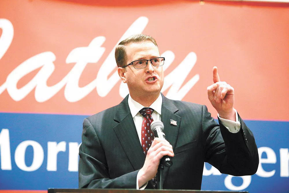 Spokane Valley Republican Rep. Matt Shea faces a growing chorus of people calling for his resignation. - YOUNG KWAK PHOTO