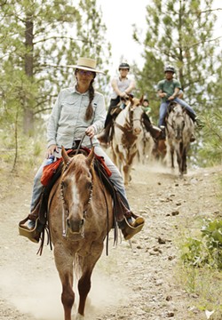 Horseback trail rides offered through Riverside State Park to riders of all experience levels