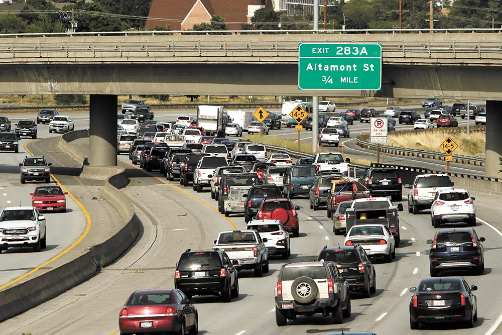 According to the Washington State Department of Transportation traffic volumes are steadily increasing on the I-90 corridor, up 10 percent from 2012-2015 alone. - YOUNG KWAK PHOTO