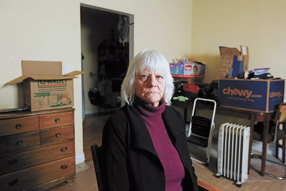 Linda Dresback, 67, is moving to California because she's being evicted and couldn't find anywhere else in Spokane to stay. - YOUNG KWAK PHOTO