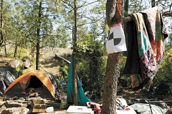 Sheriff's deputies chased Ethan Murray to a nearby homeless camp where he was shot. - YOUNG KWAK PHOTO