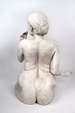 Even turning this sculpture around didn't stop complaints from being raised about it. - SCULPTURE BY STEPHANIE DISHNO