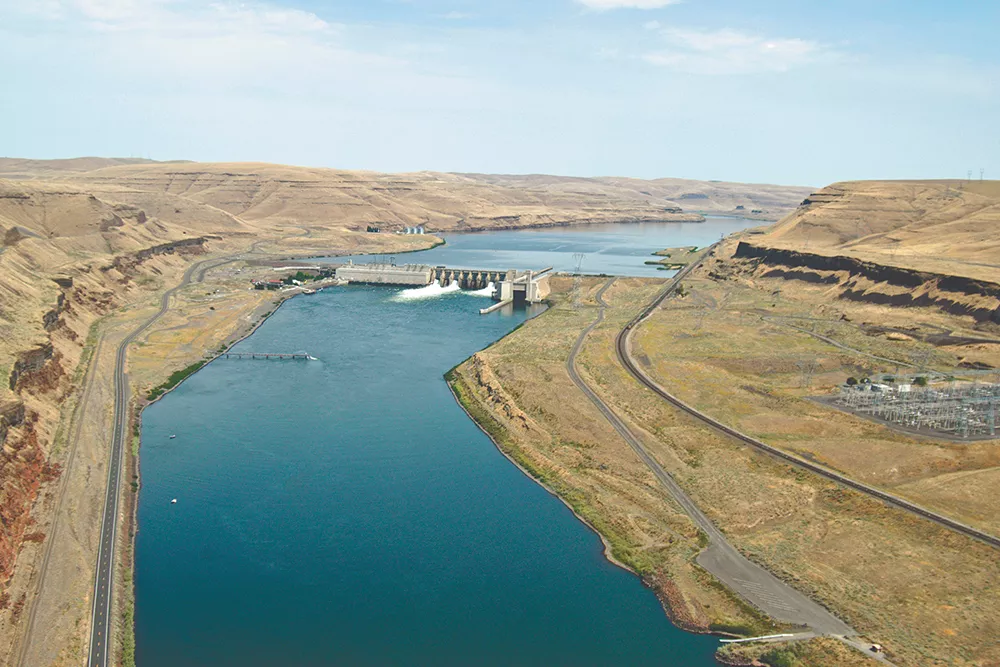 The Lower Monumental Dam is one of four along the Snake River that some advocates say should be removed. - COLUMBIA BASIN FEDERAL CAUCUS PHOTO