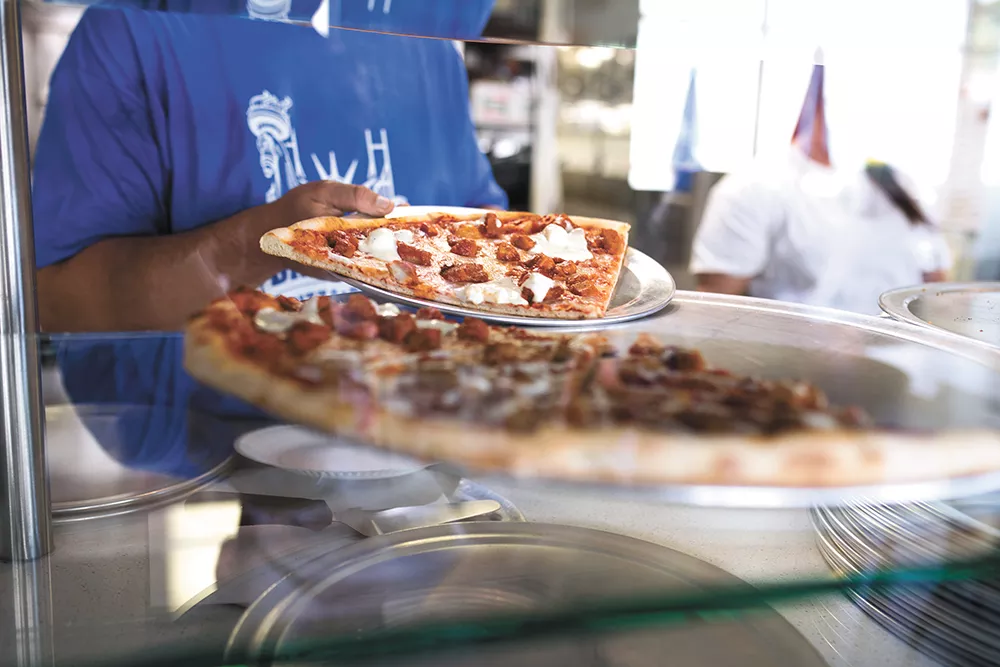 Locally, DiNardi's Pizza & Pasta offers a close match to real New York-style pizza. - ALICIA HAUFF PHOTO