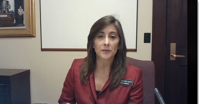 Rep. Heather Scott casts the Inlander's attempt to get her to speak with them as an attempt to take away her free speech. - FACEBOOK SCREENSHOT