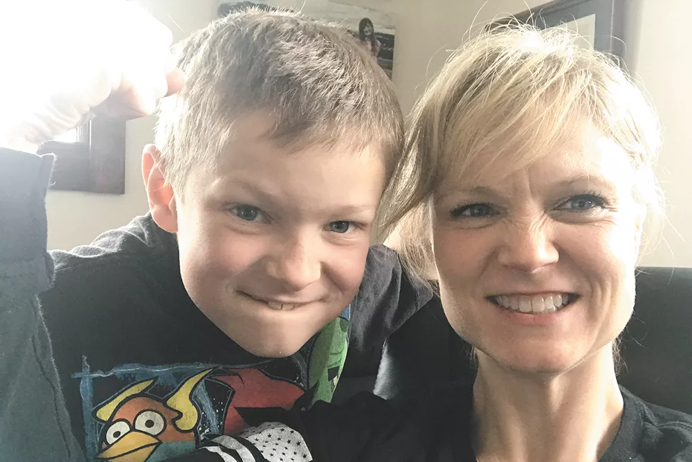State Rep. Jacquelin Maycumber and her 9-year-old son Rowan. - WASHINGTON STATE HOUSE REPUBLICANS PHOTO