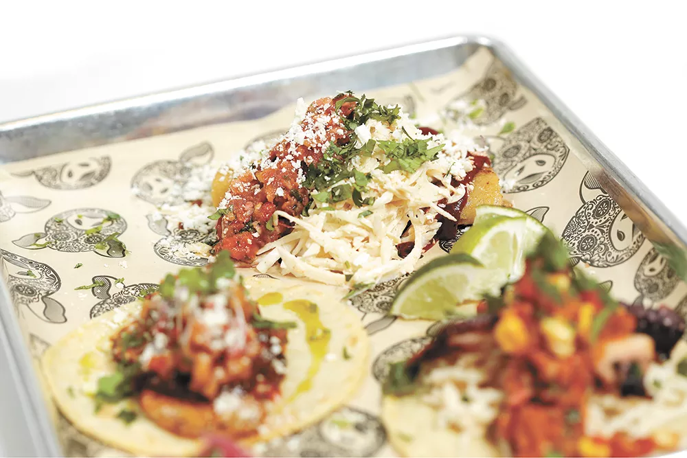 Tacos from Cochinito Taqueria. - YOUNG KWAK PHOTO