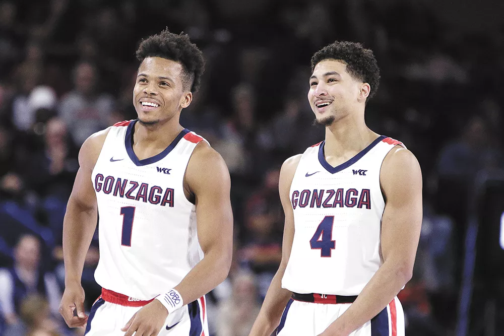 Admon Gilder (left) and Ryan Woolridge bring speed and serious "D" to this year's Zags. - ERICK DOXEY PHOTOS