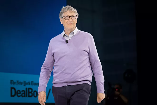 Bill Gates appears at The New York Times' 2019 DealBook conference in New York in on Wednesday, Nov. 6, 2019. Speaking with the columnist Andrew Ross Sorkin at The New York Times DealBook Conference on Wednesday, Gates, the Microsoft co-founder and philanthropist whose fortune totals over $100 billion, said that he had paid over $10 billion in taxes and that it would be “fine” if he had to pay $20 billion. - SAMUEL CORUM/THE NEW YORK TIMES