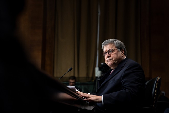 Attorney General William Barr testifies before the Senate Judiciary Committee, on Capitol Hill in Washington, May 1, 2019. - ERIN SCHAFF/THE NEW YORK TIMES