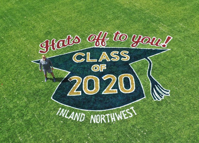 The Inlander teamed up with a Rogers art teacher to paint a tribute to 2020 grads in Riverfront Park