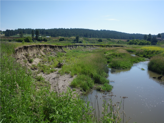 Erosion in Hangman Creek will be addressed through one of several major projects funded by the Department of Ecology last week. - WASHINGTON STATE DEPARTMENT OF ECOLOGY