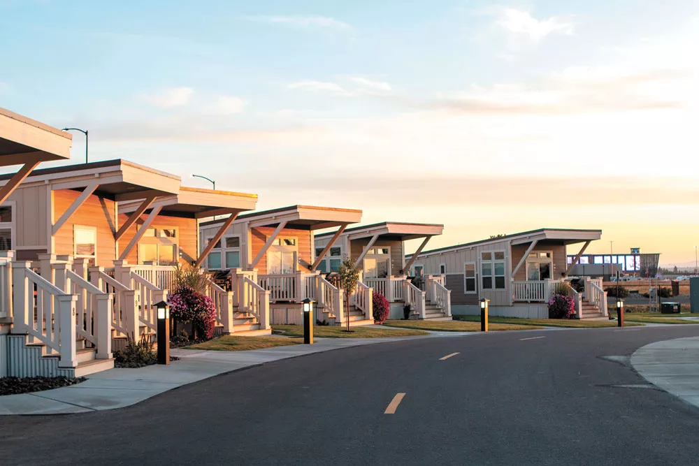 The RV resort at Northern Quest Resort & Casino includes one- and two- bedroom cottages. - NORTHERN QUEST RESORT & CASINO PHOTO