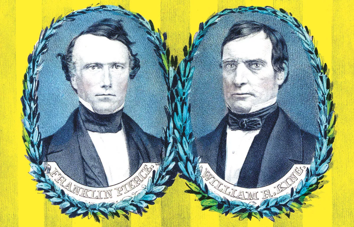 Franklin Pierce and William Rufus De Vane King were the original namesakes for Pierce and King counties in Washington state. - NATIONAL PORTRAIT GALLERY/SMITHSONIAN INSTITUTION