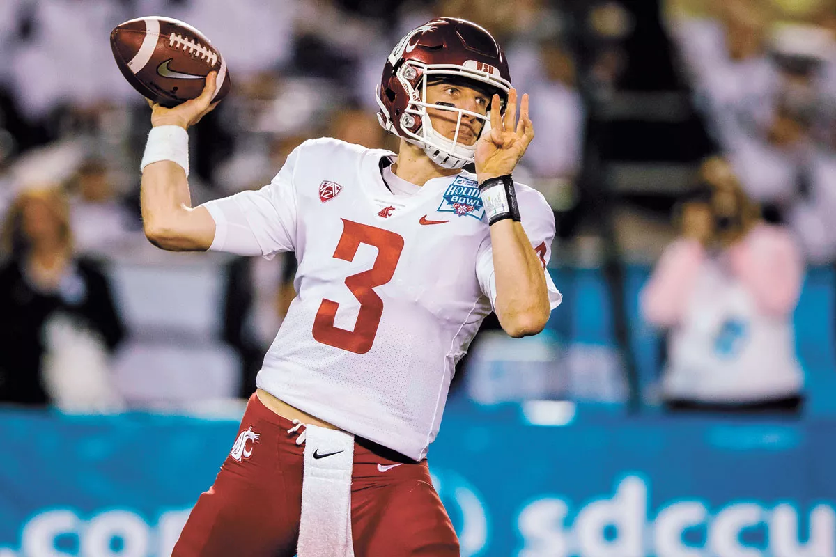 WSU quarterback Tyler Hilinksi died by suicide in 2018. Since then, his parents have become vocal mental health advocates. - WSU ATHLETICS