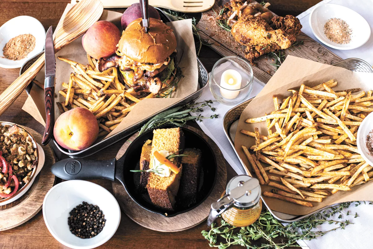 Southern-tinged flavors rule at Izzy's Comfort Kitchen, run by Reannan and Jason Keene. - REBECCA WALKER PHOTO
