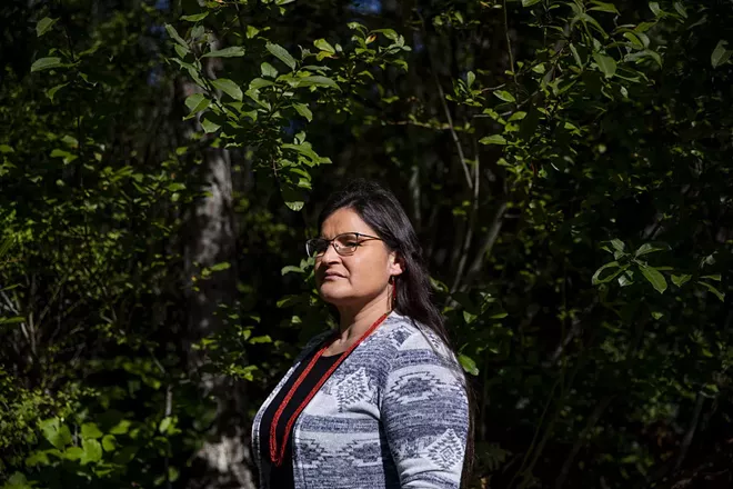 Washington Supreme Court Justice Raquel Montoya-Lewis outside of her Lacey home on Oct. 12, 2020. - DOROTHY EDWARDS/CROSSCUT