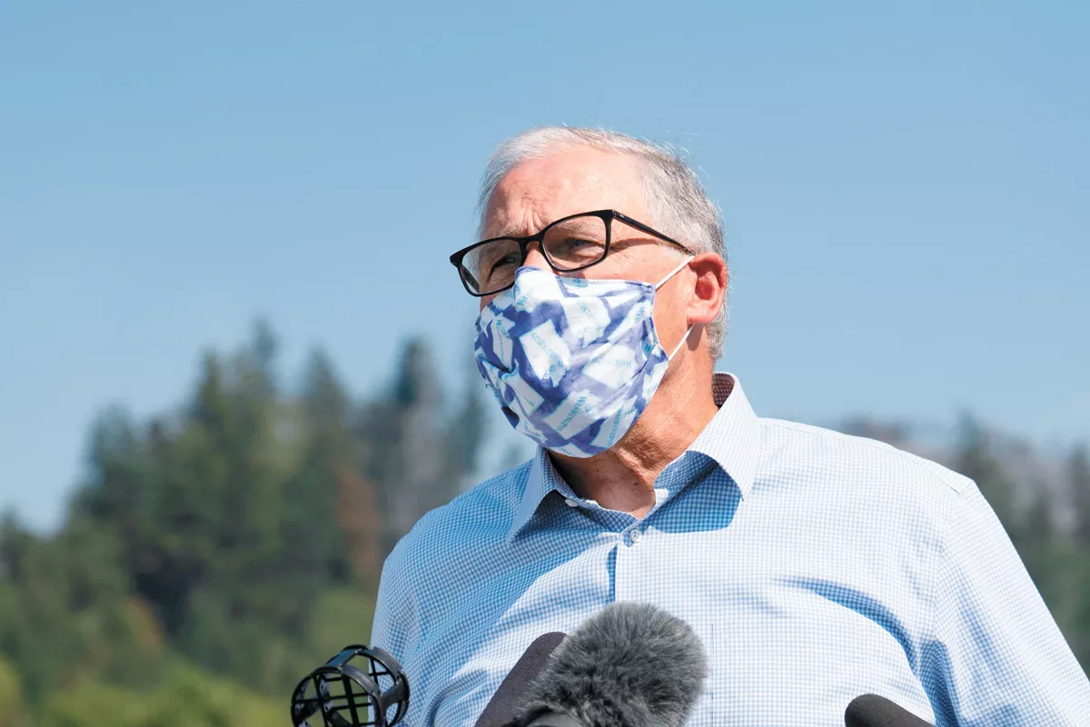 Washington Gov. Jay Inslee easily won re-election against Republican opponent Loren Culp. - WASHINGTON GOVERNOR PHOTO